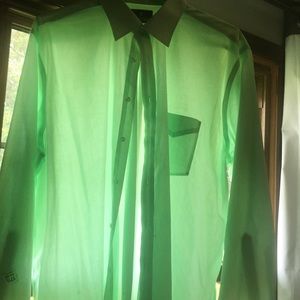 Stafford Mint Green Button Down